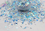 SILVERY MOON -Glitter Mix Super cute Super Fun Loose Glitter for Nail art Hair Face Body Tumblers Craft supply Resin supply Freshie Glitter