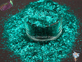 TROPICAL TEAL COVE .2x1.5mm slice shape glitter Fun Loose Glitter for Nail art Hair Face Body Tumbler Craft & Resin supply Freshie Glitter