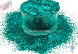 TROPICAL TEAL COVE .2x1.5mm slice shape glitter Fun Loose Glitter for Nail art Hair Face Body Tumbler Craft & Resin supply Freshie Glitter