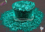 TROPICAL TEAL COVE .2x1.5mm slice shape glitter Fun Loose Glitter for Nail art Hair Face Body Tumbler Craft & Resin supply Freshie Glitter
