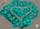 TROPICAL TEAL COVE .2x1.5mm slice shape glitter Fun Loose Glitter for Nail art Hair Face Body Tumbler Craft & Resin supply Freshie Glitter
