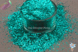 TROPICAL TEAL COVE .2x1.5mm slice shape glitter Fun Loose Glitter for Nail art Hair Face Body Tumbler Craft & Resin supply Freshie Glitter