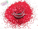 RUBY SLIPPER  1mm hexagon shape glitter - Heavy Metallics collection