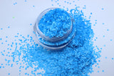 BERMUDA - Matte Neon Blue 1mm hexagon