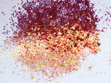 Strawberry Mango - Size chunky mix Glitter - SUMMER FANTASY COLLECTION