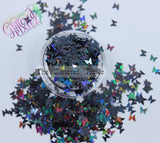 Midnight Holographic 3mm Butterfly Glitter -Back to Nature