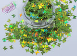 ALI GATOR HOLO 3mm BUTTERFLy glitter