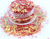 Strawberry Mango - Size chunky mix Glitter - SUMMER FANTASY COLLECTION