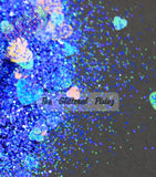 Universal Love  (with Iridescent hearts) glitter mix - Valentines Collection