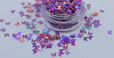 Butterfly Utopia Collection: Punkie Holographic 3mm butterfly glitter.
