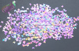 Butterfly Utopia Collection: Punkie Holographic 3mm butterfly glitter.