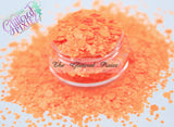 ORANGE POP - Matte Neon Orange glitter MIX!