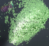 Oak Moss 1.5mm hexagon metallic glitter - Heavy Metallics collection