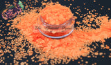 ORANGE POP - Matte Neon Orange glitter MIX!