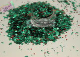 Crushed Bloodstone shard Glitter mix- Crushed Gems Collection
