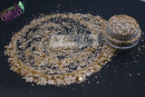 Sandy Beach chunky mix Glitter! Beige tan colored glitter chunky mix