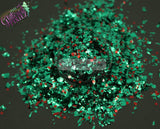 Crushed Bloodstone shard Glitter mix- Crushed Gems Collection