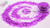 SPUNKS - Neon Purple! 1.5 mm hexagon glitter