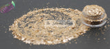 Sandy Beach chunky mix Glitter! Beige tan colored glitter chunky mix