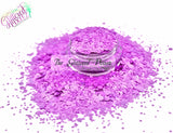 SPUNKS- Neon Purple! CHUNKY mix Glitter