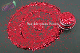 RUBY SLIPPER  1mm hexagon shape glitter - Heavy Metallics collection