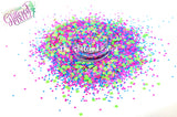 TOTALLY GNARLY! - Matte Neon glitter mix- Neon Brights