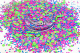 TOTALLY GNARLY! - Matte Neon glitter mix- Neon Brights