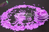 SPUNKS - Neon Purple! 2.5 mm hexagon