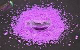 SPUNKS- Neon Purple! CHUNKY mix Glitter