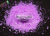 SPUNKS- Neon Purple! CHUNKY mix Glitter