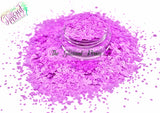 SPUNKS- Neon Purple! CHUNKY mix Glitter