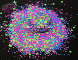 TOTALLY GNARLY! - Matte Neon glitter mix- Neon Brights