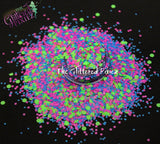 TOTALLY GNARLY! - Matte Neon glitter mix- Neon Brights