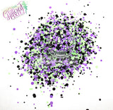 13 O'CLOCK- Fun Colorful Dottie glitter mix Loose Glitter for Nail art Hair Face Fun Body Tumblers Craft supply Resin supply Freshie Glitter