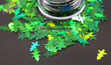 LITTLE SPRUCE - Green holographic Tree shaped glitter