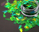 LITTLE SPRUCE - Green holographic Tree shaped glitter