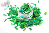 LITTLE SPRUCE - Green holographic Tree shaped glitter