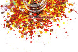 HAPPY FALL Y'ALL Autumn glitter mix leaf shapes