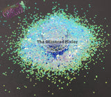 OCEAN LIGHTS - 1mm hexagon Glitter - SUMMER FANTASY COLLECTION