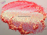 PINK PEACH PASSION - 1mm hex glitter- Summer fantasy Collection