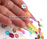 POOCH PLEASE - Multi color Holographic Paw print Glitter- Pixie Shapes