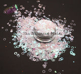 FROSTED BERRY PARFAIT -Ring (hollow dot) glitter mix - Aurora Australis collection