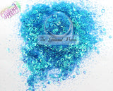 CALYPSO -Ring (hollow dot) glitter mix - Summer Fantasy Collection