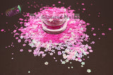 PRETTY LIL PETUNIA 4mm hollow flower glitter - Back To Nature Collection
