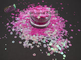 PRETTY LIL PETUNIA 4mm hollow flower glitter - Back To Nature Collection