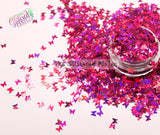 THE DIVINE MISS RASPBERRY Butterfly shape Glitter- BACK TO NATURE collection -