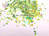 LIL GREEN APPLE 3mm apple shape glitter - Back To Nature Collection