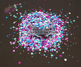 BERRY BLAST  holographic glitter mix - Majestic mixes Collection