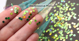 LIL GREEN APPLE 3mm apple shape glitter - Back To Nature Collection