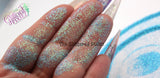BLUE TOPAZ  iridescent glitter- Pixie Dust( extra fine glitter)